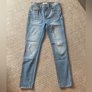 Madewell Womens Skinny Jeans light blue size 25 10 in high rise skinny crop